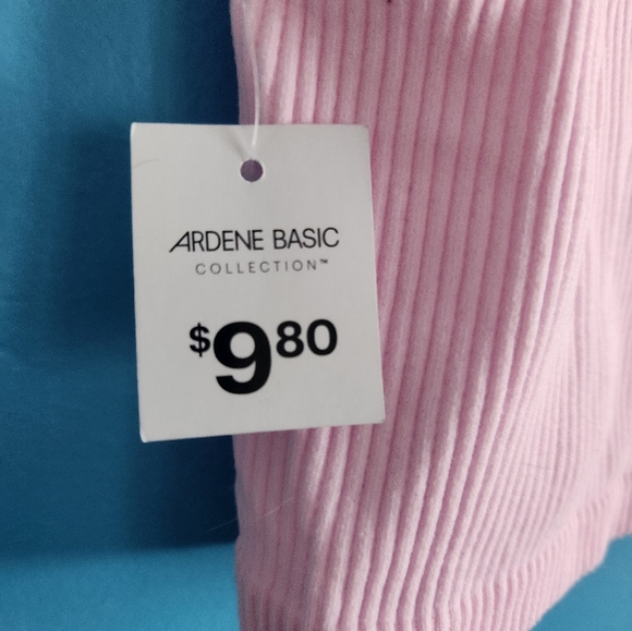 NWT Ardene Light Pink High Neck Crop Tank Top - Picture 7 of 8